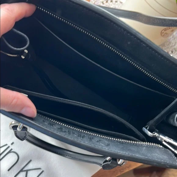 Calvin Klein Black Crossbody Bag with Silver Details - Picture 2 of 10